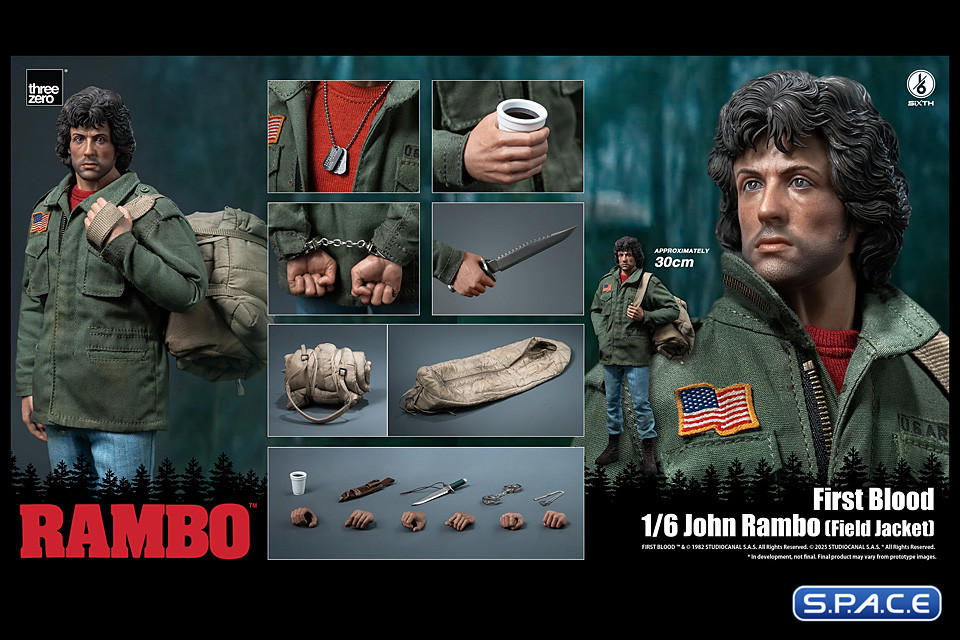 1/6 Scale John Rambo - Field Jacket Version (Rambo: First Blood)
