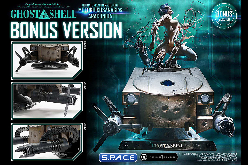 1/4 Scale Motoko Kusanagi vs. Arachnida Ultimate Premium Masterline Statue - Bonus Version (Ghost in the Shell)