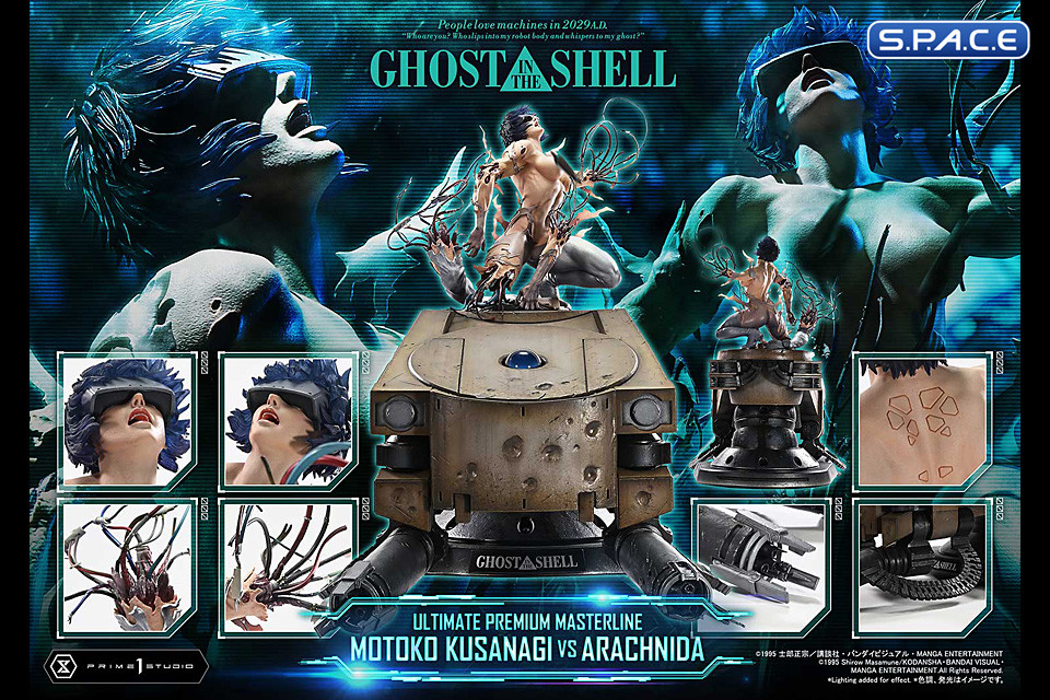 1/4 Scale Motoko Kusanagi vs. Arachnida Ultimate Premium Masterline Statue - Bonus Version (Ghost in the Shell)