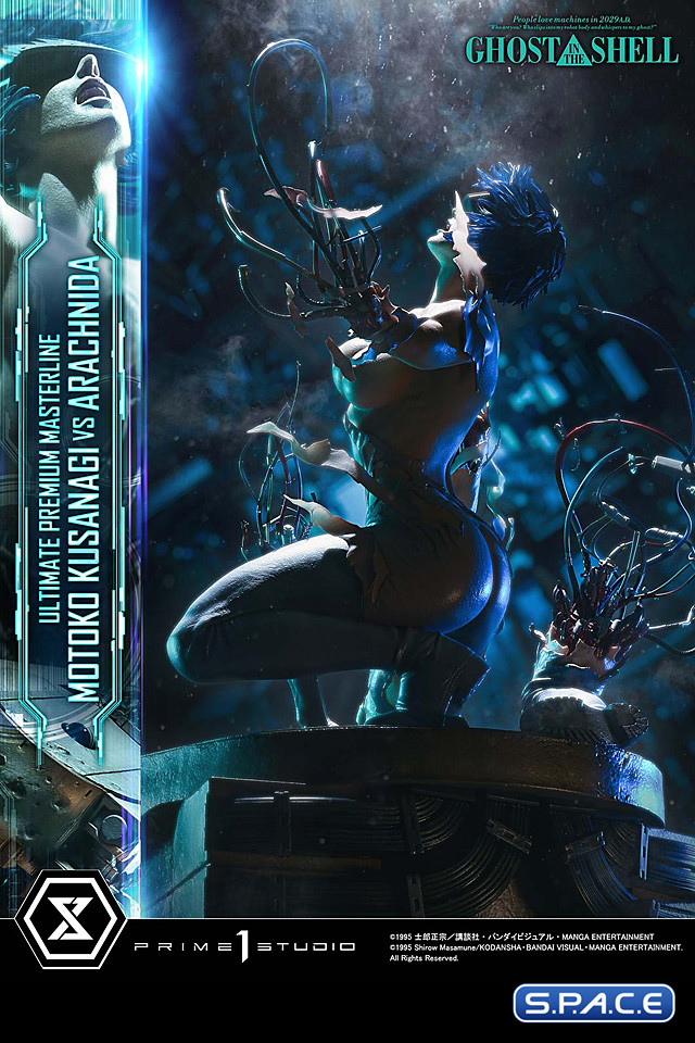 1/4 Scale Motoko Kusanagi vs. Arachnida Ultimate Premium Masterline Statue - Bonus Version (Ghost in the Shell)
