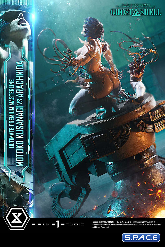 1/4 Scale Motoko Kusanagi vs. Arachnida Ultimate Premium Masterline Statue - Bonus Version (Ghost in the Shell)