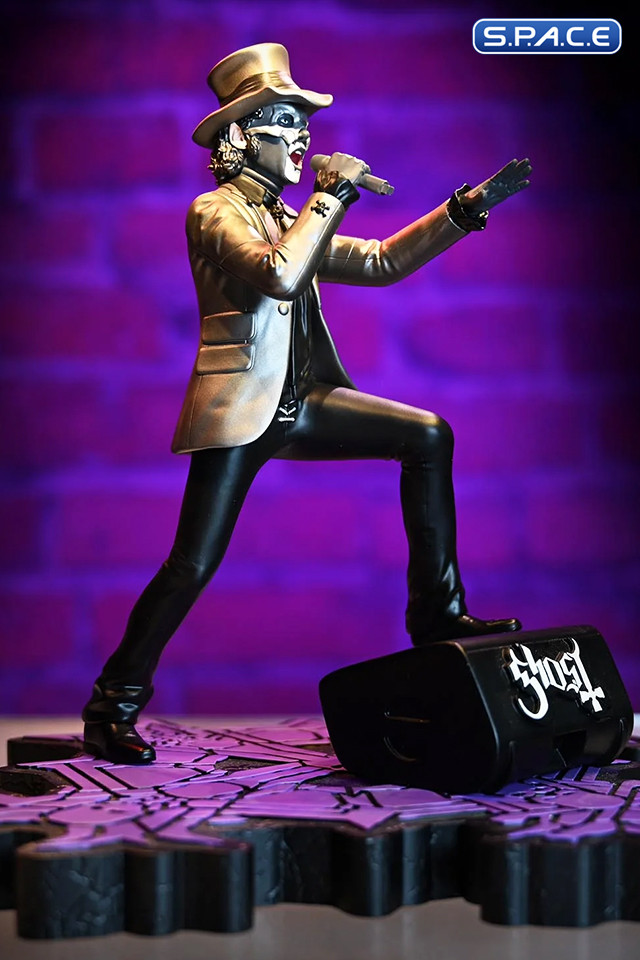 Papa V Perpetua Rock Iconz Statue - Top Hat Version (Ghost)
