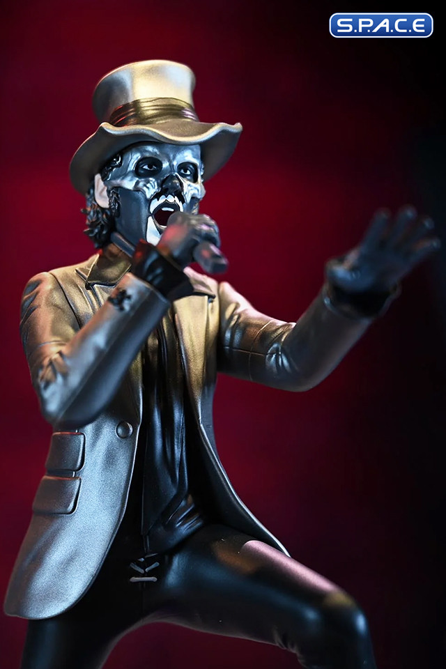 Papa V Perpetua Rock Iconz Statue - Top Hat Version (Ghost)