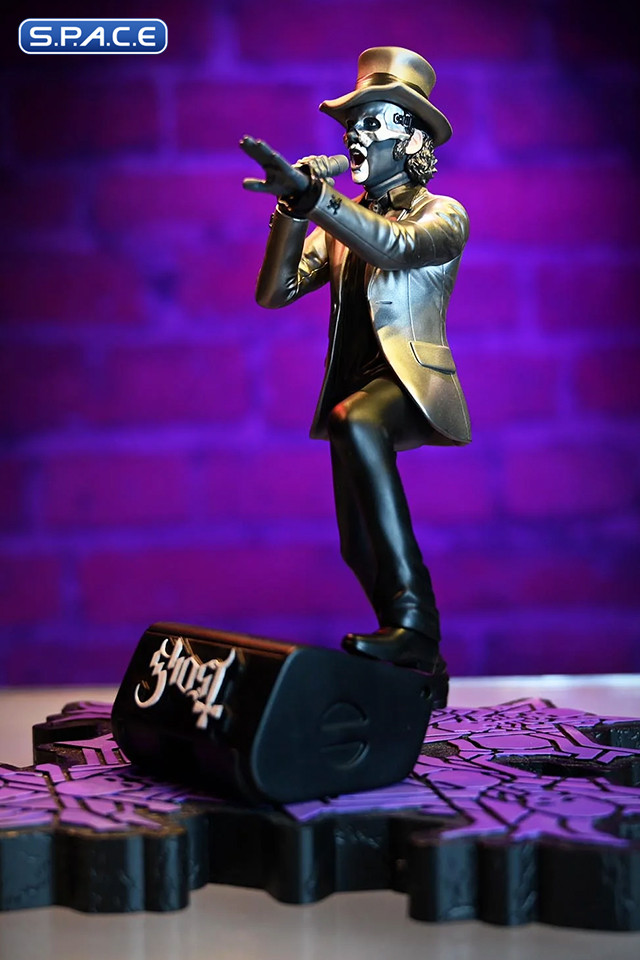Papa V Perpetua Rock Iconz Statue - Top Hat Version (Ghost)