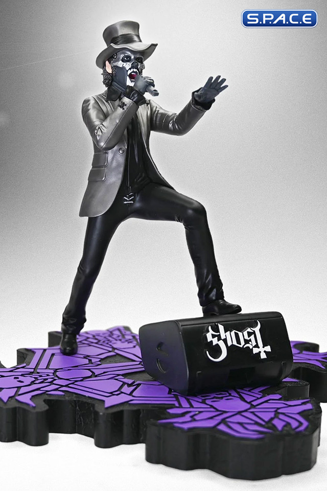 Papa V Perpetua Rock Iconz Statue - Top Hat Version (Ghost)