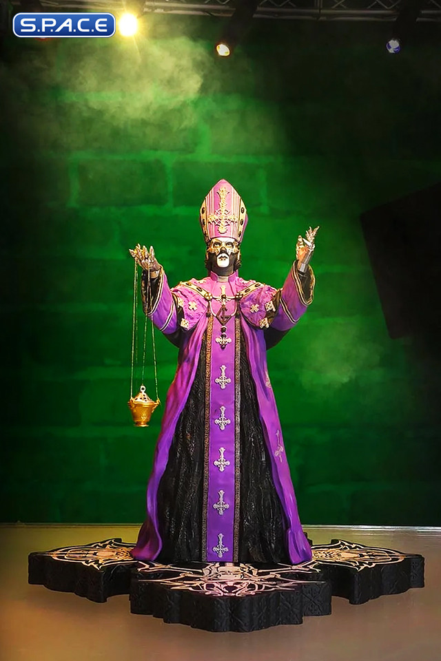 Papa V Perpetua Rock Iconz Statue - Purple Robes Version (Ghost)