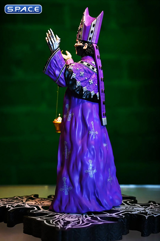 Papa V Perpetua Rock Iconz Statue - Purple Robes Version (Ghost)