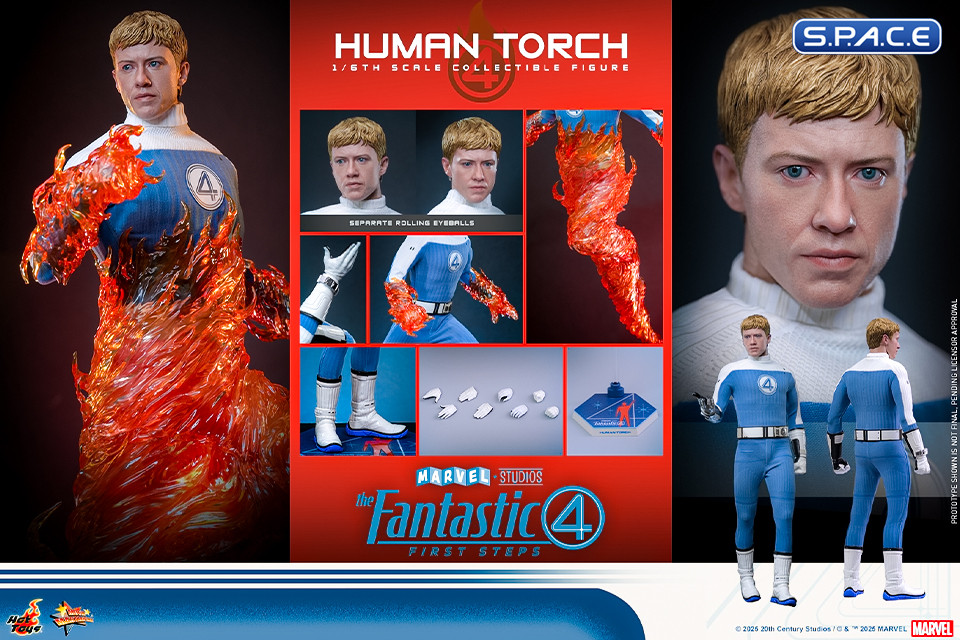 1/6 Scale Human Torch Movie Masterpiece MMS829 (The Fantastic Four: First Steps)
