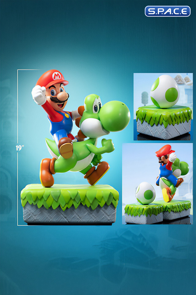 Mario and Yoshi Statue - Exclusive Version (Super Mario)
