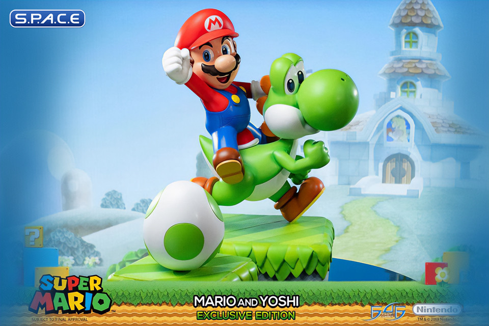 Mario and Yoshi Statue - Exclusive Version (Super Mario)