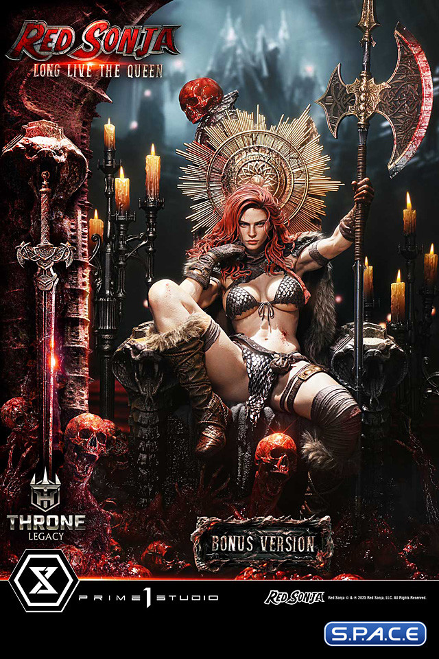 1/3 Scale Red Sonja Long Live the Queen Throne Legacy Statue - Bonus Version (Red Sonja)