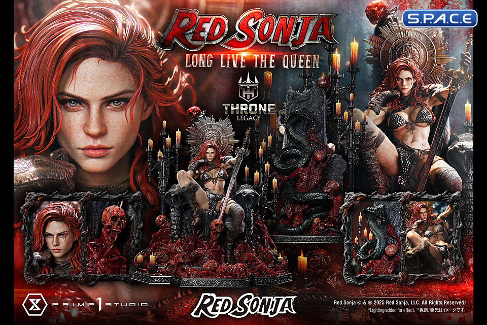 1/3 Scale Red Sonja Long Live the Queen Throne Legacy Statue - Bonus Version (Red Sonja)