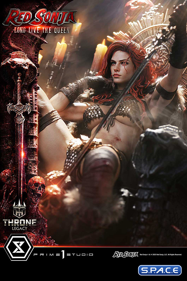 1/3 Scale Red Sonja Long Live the Queen Throne Legacy Statue - Bonus Version (Red Sonja)