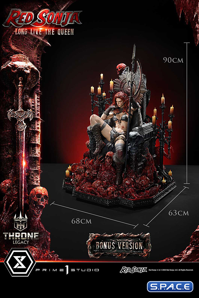 1/3 Scale Red Sonja Long Live the Queen Throne Legacy Statue - Bonus Version (Red Sonja)