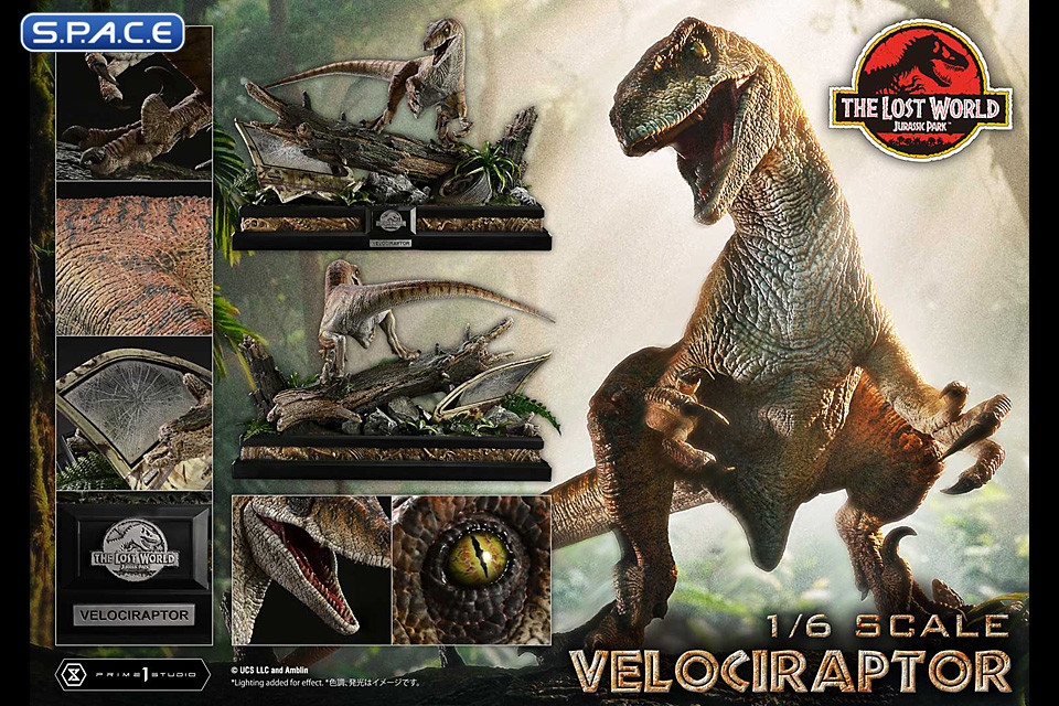 1/6 Scale Velociraptor Legacy Museum Collection Statue - Bonus Version (The Lost World: Jurassic Park)