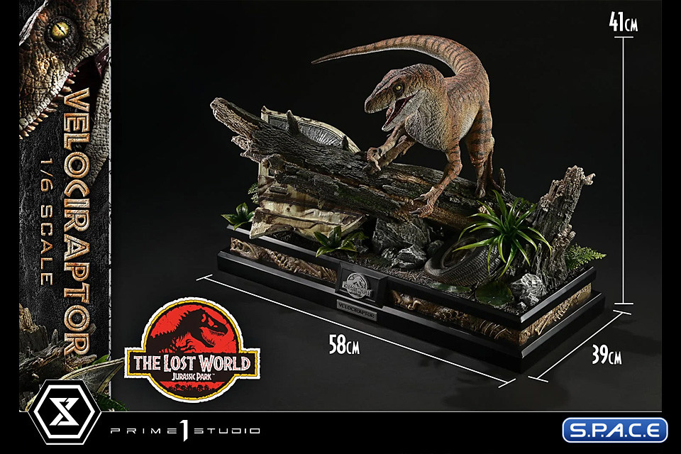 1/6 Scale Velociraptor Legacy Museum Collection Statue - Bonus Version (The Lost World: Jurassic Park)