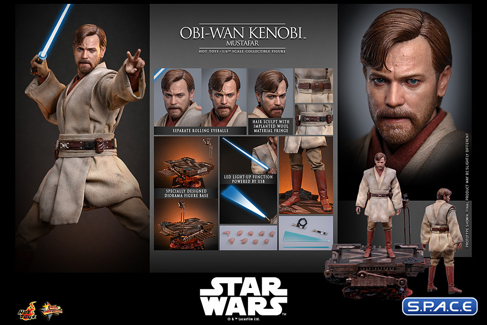 1/6 Scale Obi-Wan Kenobi Mustafar Movie Masterpiece MMS843 (Star Wars)