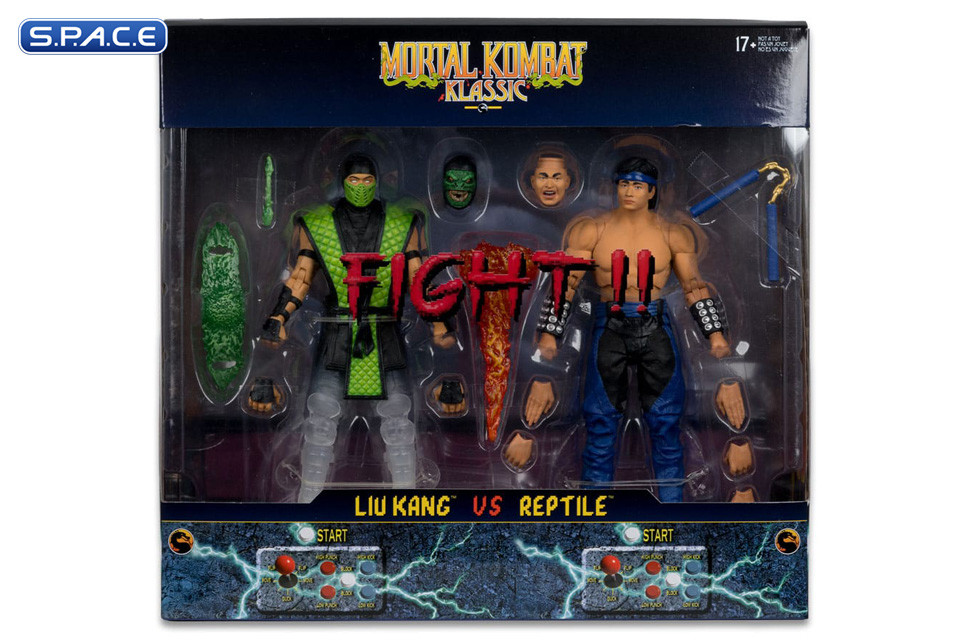 Liu Kang vs. Reptile Deluxe 2-Pack (Mortal Kombat Klassic)
