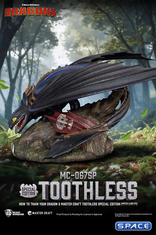 Toothless Master Craft Statue - Special Version (How to Train Your Dragon)