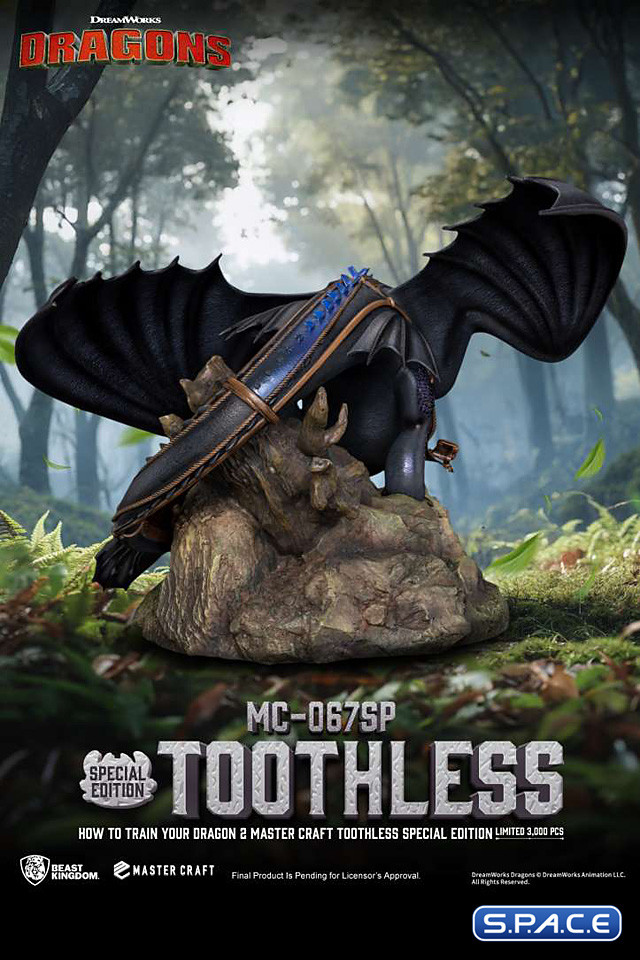 Toothless Master Craft Statue - Special Version (How to Train Your Dragon)