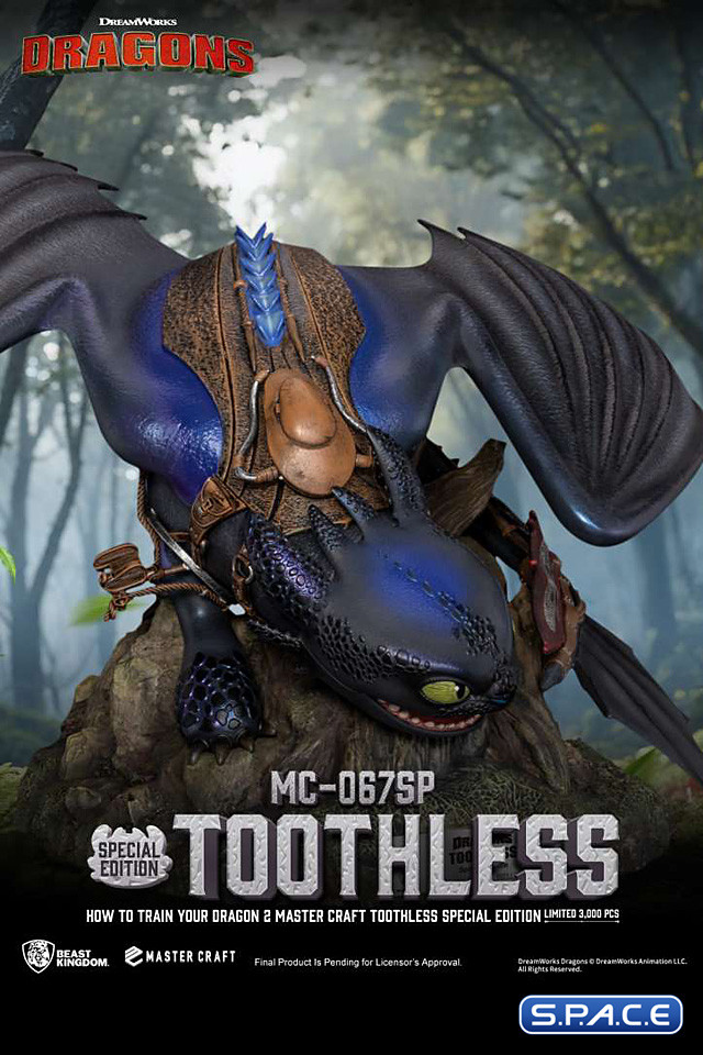 Toothless Master Craft Statue - Special Version (How to Train Your Dragon)
