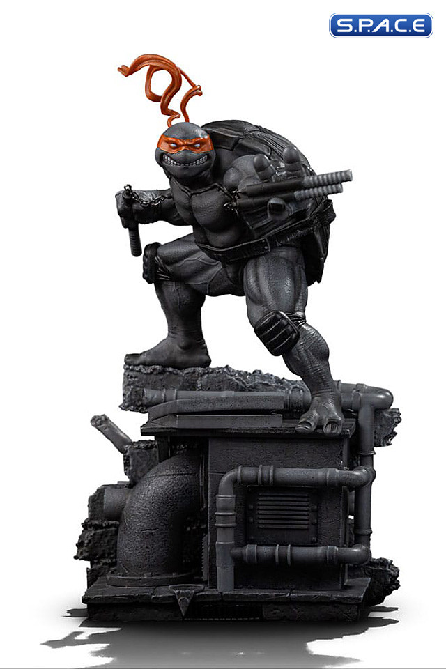 1/10 Scale Michelangelo BDS Art Scale Statue - black & white Version (Teenage Mutant Ninja Turtles)
