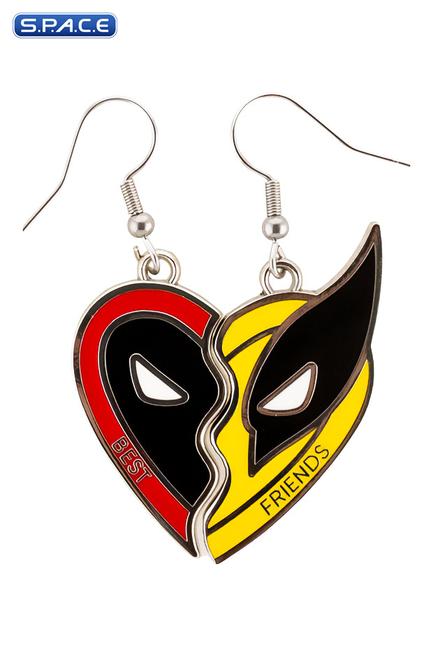 Deadool and Wolverine Mismatch Earring Set (Deadpool & Wolverine)