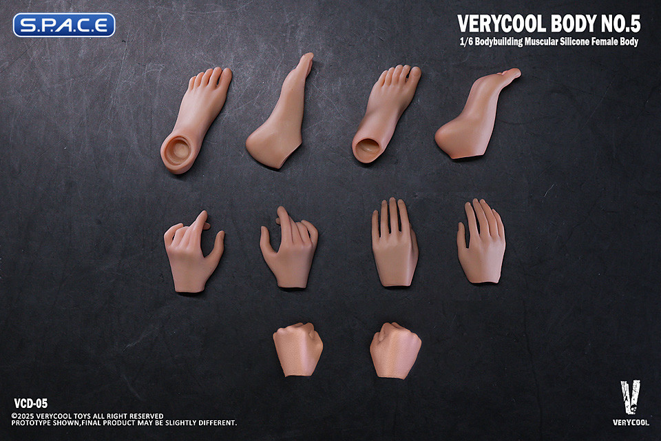 1/6 Scale muscular female Body VCD-05B