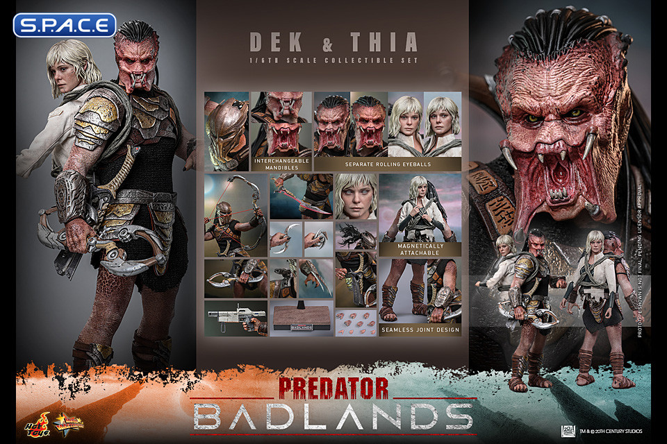 1/6 Scale Dek & Thia Movie Masterpiece Set MMS850 (Predator: Badlands)
