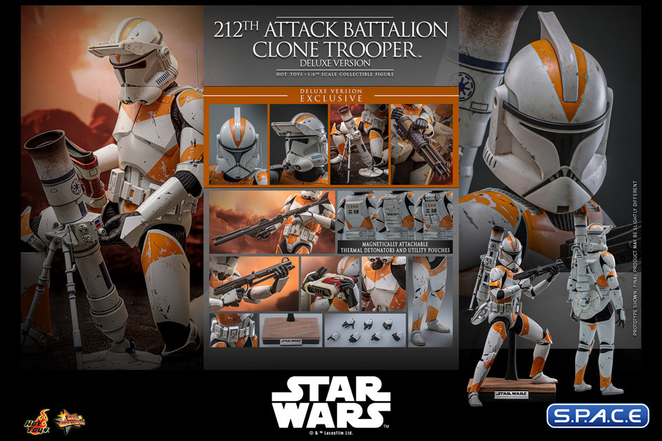 1/6 Scale 212th Attack Battalion Clone Trooper Deluxe Movie Masterpiece MMS852 (Star Wars)