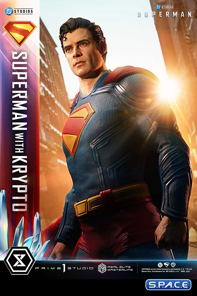 1/3 Scale Superman with Krypto Real Elite Masterline Statue - Bonus Version (Superman)