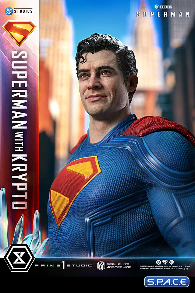 1/3 Scale Superman with Krypto Real Elite Masterline Statue - Bonus Version (Superman)