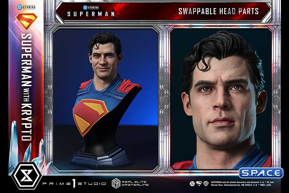 1/3 Scale Superman with Krypto Real Elite Masterline Statue - Bonus Version (Superman)