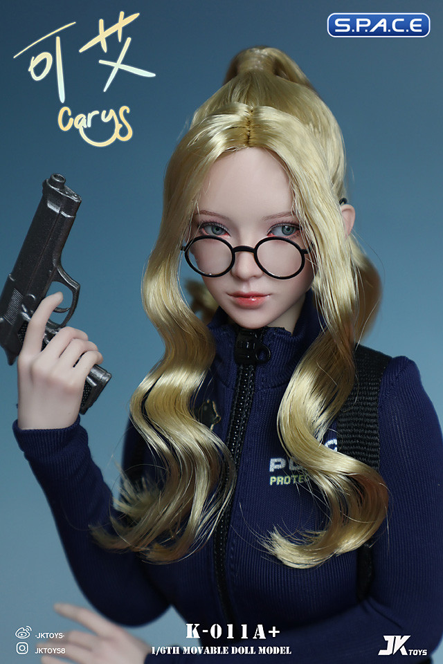 1/6 Scale Cary Head Sculpt with Glasses Version A