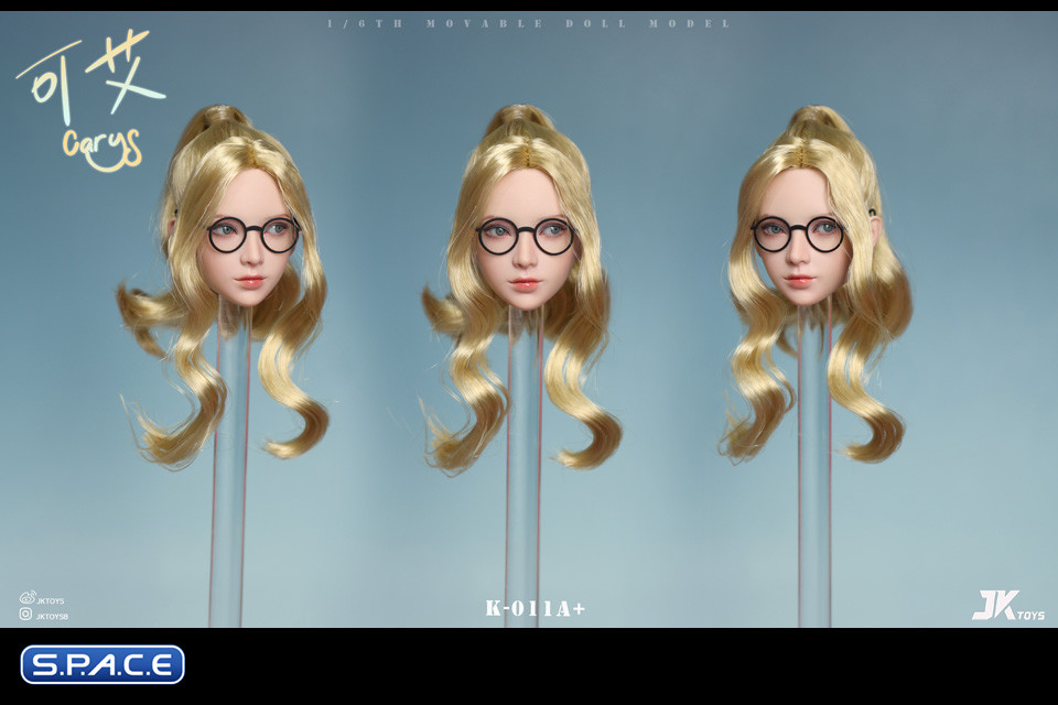 1/6 Scale Cary Head Sculpt with Glasses Version A
