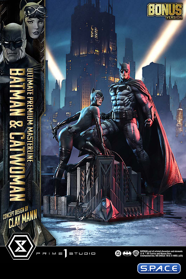 1/4 Scale Batman & Catwoman Concept by Clay Mann Ultimate Premium Masterline Statue - Bonus Version (DC Comics)