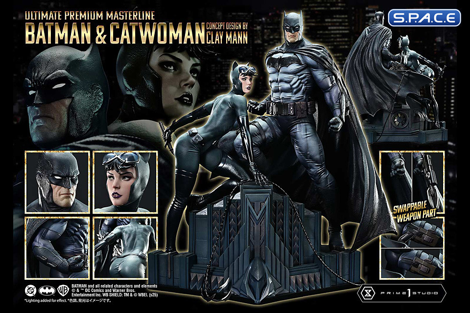 1/4 Scale Batman & Catwoman Concept by Clay Mann Ultimate Premium Masterline Statue - Bonus Version (DC Comics)