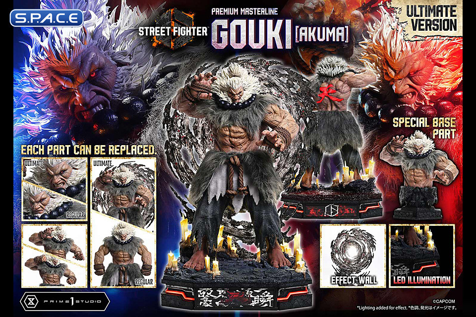 1/4 Scale Akuma Ultimate Premium Masterline Statue - Bonus Version (Street Fighter 6)