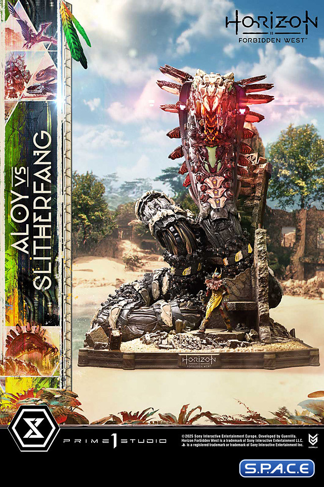 Aloy vs. The Slitherfang Ultimate Diorama Masterline Statue (Horizon Forbidden West)