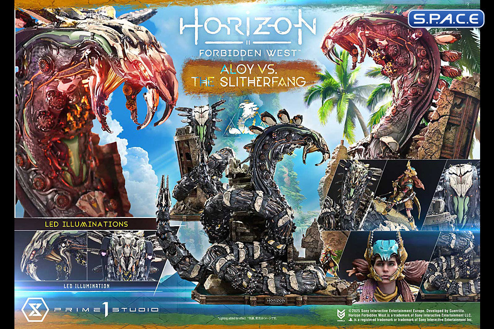Aloy vs. The Slitherfang Ultimate Diorama Masterline Statue (Horizon Forbidden West)