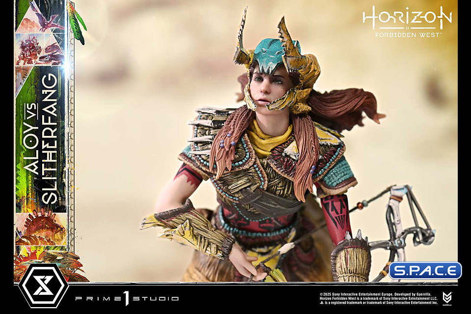 Aloy vs. The Slitherfang Ultimate Diorama Masterline Statue (Horizon Forbidden West)