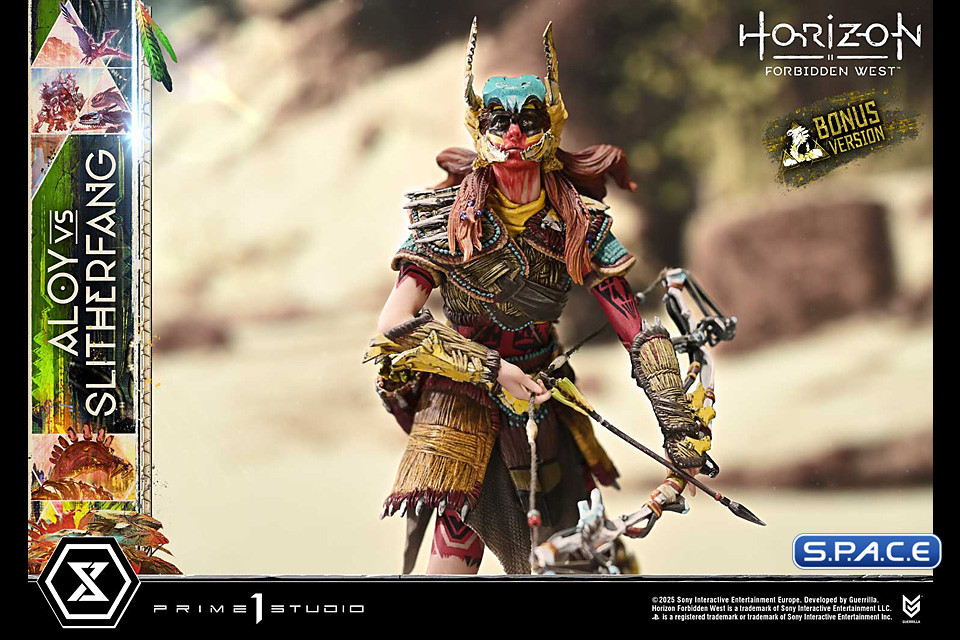 Aloy vs. The Slitherfang Ultimate Diorama Masterline Statue (Horizon Forbidden West)