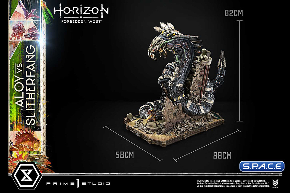 Aloy vs. The Slitherfang Ultimate Diorama Masterline Statue (Horizon Forbidden West)