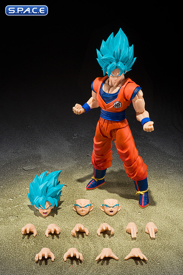 S.H.Figuarts Super Saiyan God Super Saiyan Son Goku Blue Power Transcending Limits (Dragon Ball Super)