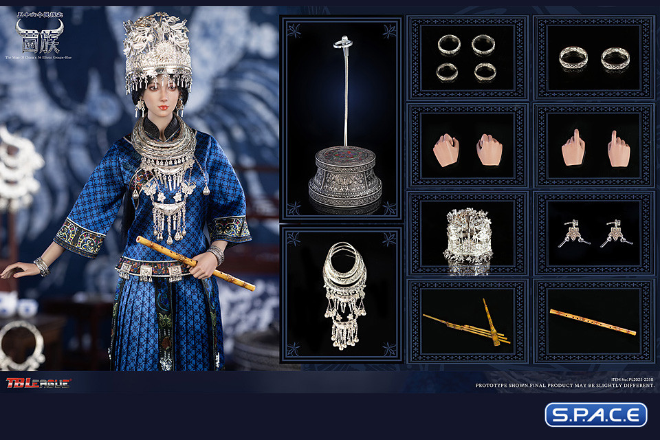 1/6 Scale The Miao of Chinas 56 Ethnic Groups - blue Version