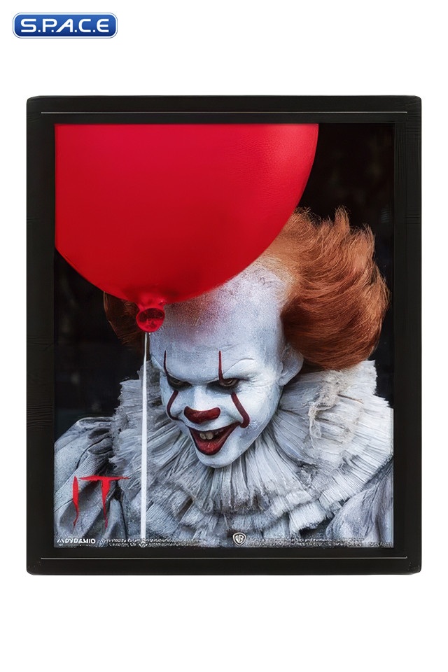 Pennywise Evil framed 3D Lenticular Poster (It)