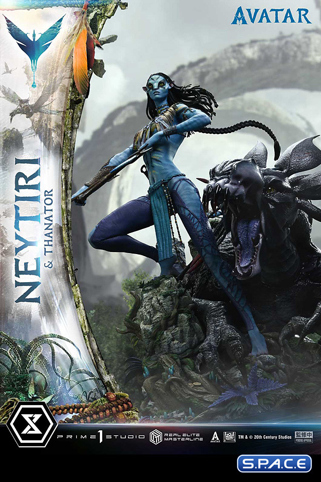 1/4 Scale Neytiri & Thanator Real Elite Masterline Statue (Avatar)