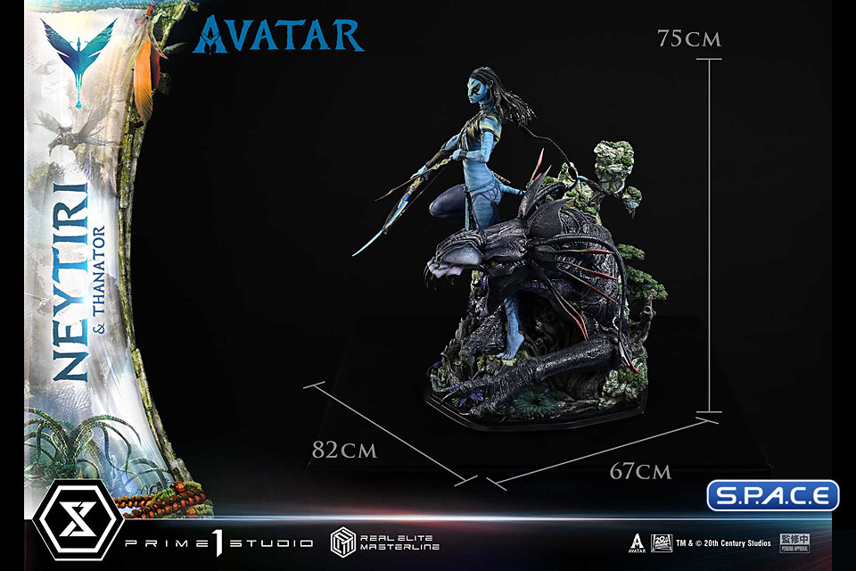 1/4 Scale Neytiri & Thanator Real Elite Masterline Statue (Avatar)