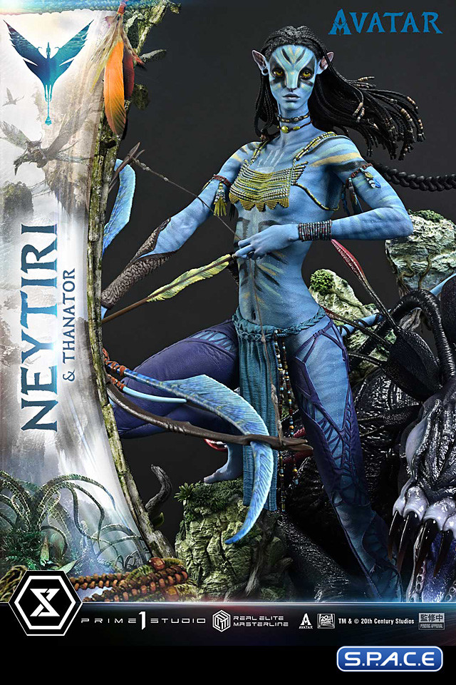 1/4 Scale Neytiri & Thanator Real Elite Masterline Statue (Avatar)