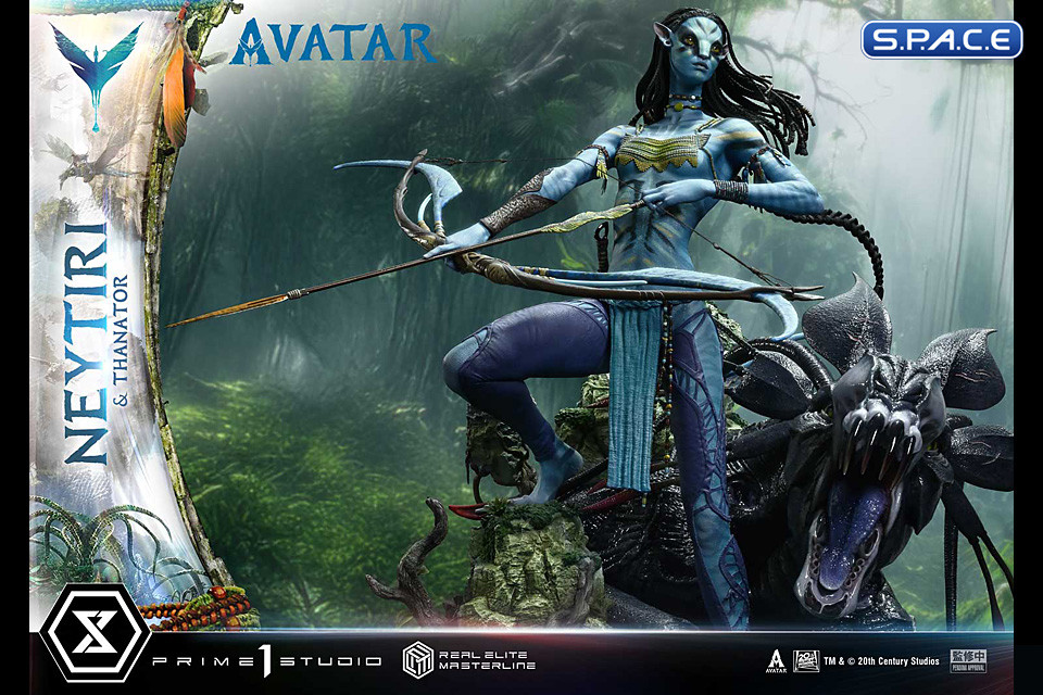 1/4 Scale Neytiri & Thanator Real Elite Masterline Statue (Avatar)
